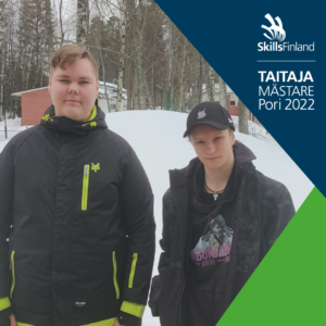 Saskyn Taitaja2022 -finalistit Leevi Räisänen ja Tuomas Kontula.