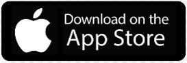 Logo, jossa mustalla taustalla valkoinen omena ja teksti download on the app store.