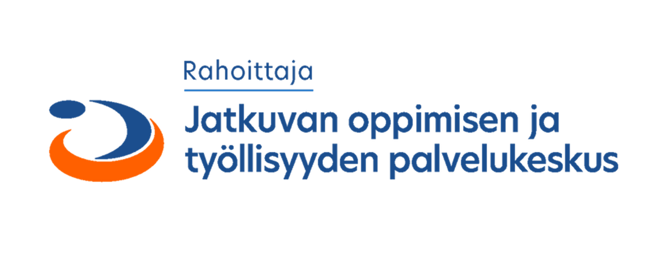 Logo, jossa teksti Rahoittaja Jatkuvan oppimisen ja työllisyyden palvelukeskus.